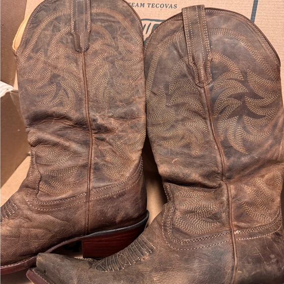 Tecovas Tan Leather Interior Boots - Picture 9 of 9